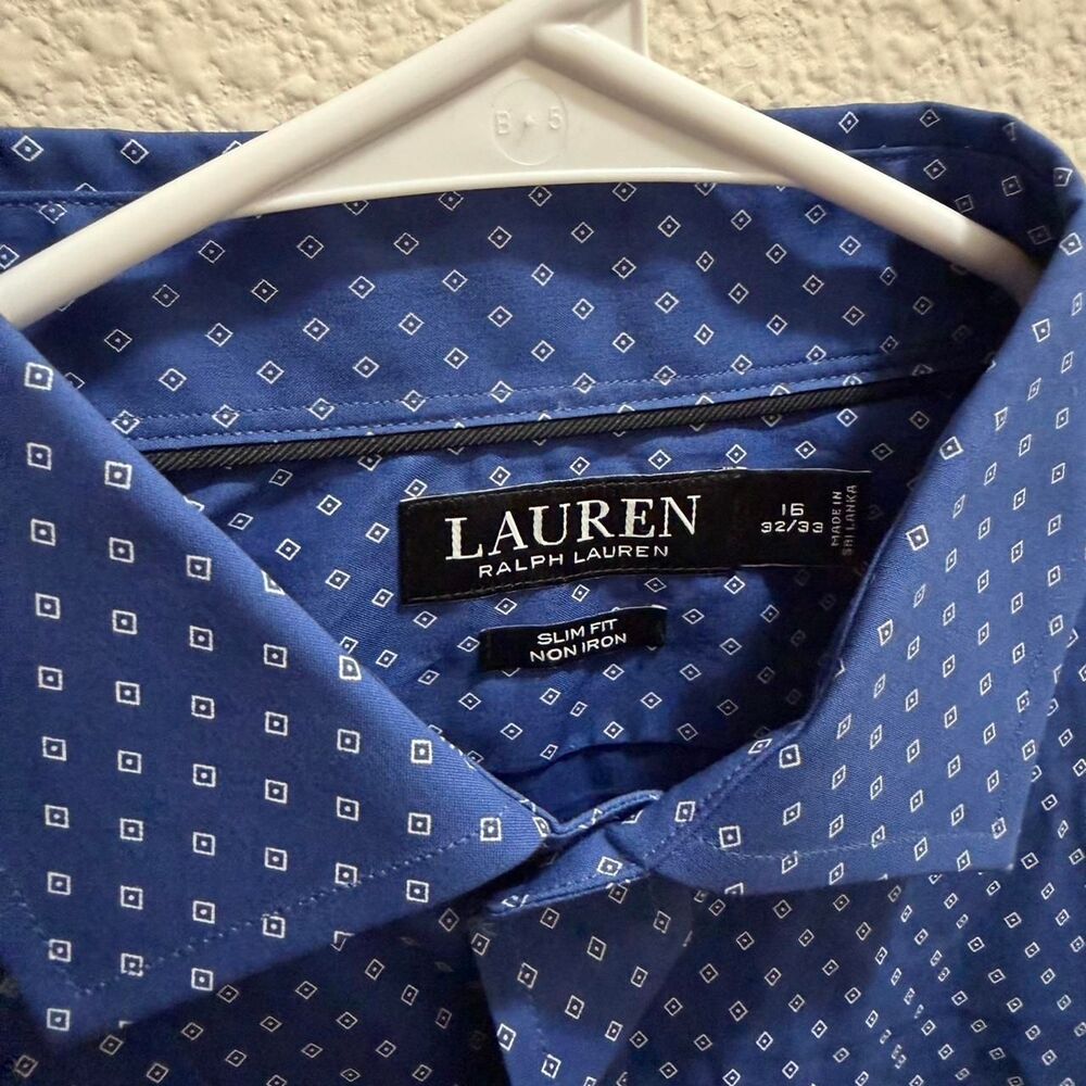Ralph-lauren Men's Blue and Navy Shirt - Picture 2 of 6